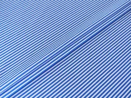 Джинс тенсел полоска 3 мм, синий с белым - интернет-магазин tkani-atlas.com.ua