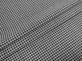 Трикотаж вискозный гусиная лапка 5 мм, серый с черным - интернет-магазин tkani-atlas.com.ua