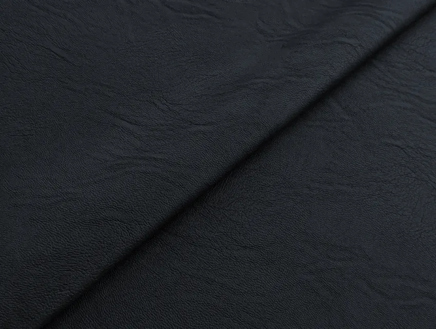 Кожа курточная, темно-синий (отрез 1,3 м) - фото 1 - интернет-магазин tkani-atlas.com.ua