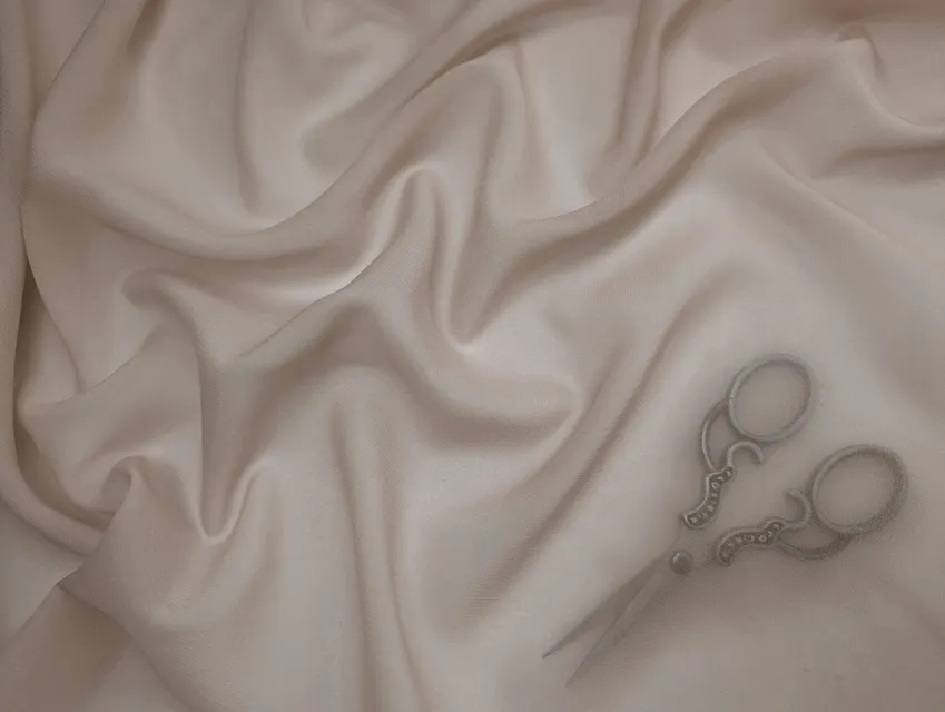 Шифон Винди, капучино (отрез 2,7 м) - фото 1 - интернет-магазин tkani-atlas.com.ua