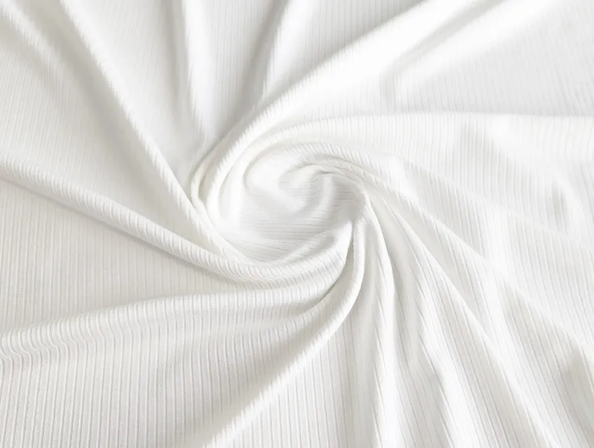 Трикотаж рубчик, молочный - фото 1 - интернет-магазин tkani-atlas.com.ua