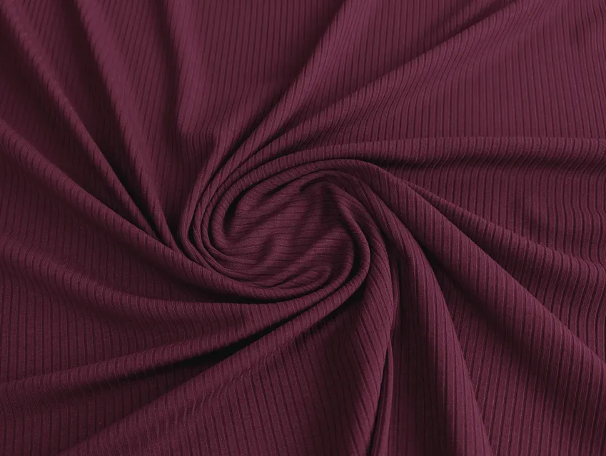 Трикотаж рубчик, марсала - фото 1 - интернет-магазин tkani-atlas.com.ua