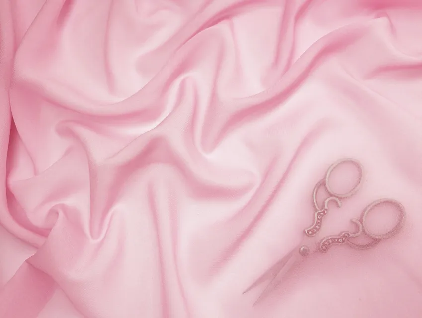 Шифон Винди, розовый зефир (отрез 2,5 м) - фото 1 - интернет-магазин tkani-atlas.com.ua