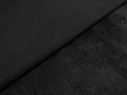 Замша на вельбо двухсторонняя, черный (отрез 0,8 м) - интернет-магазин tkani-atlas.com.ua