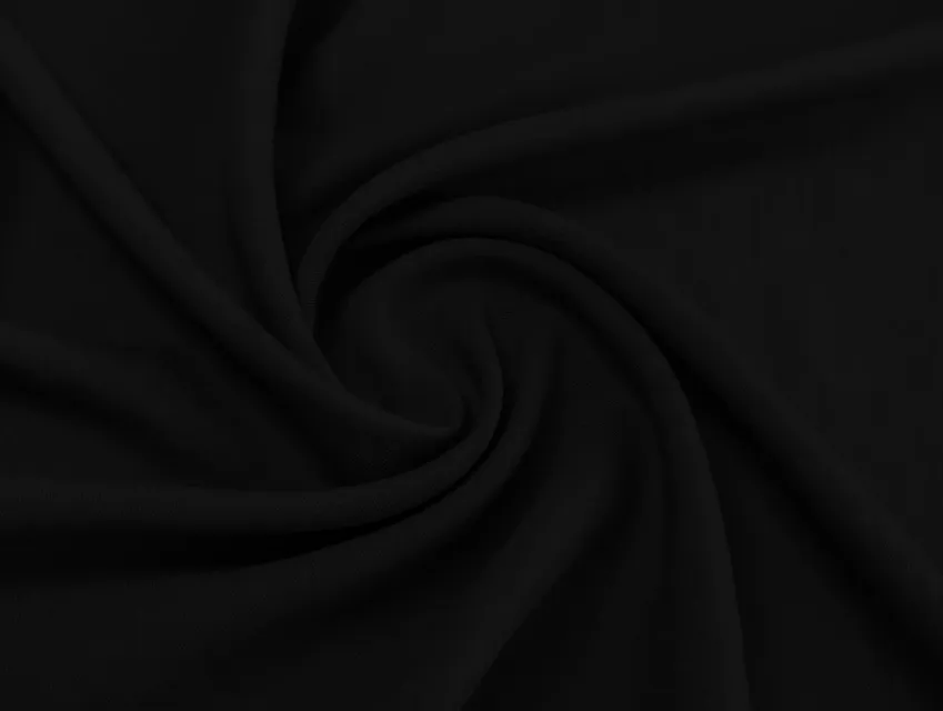Купра твил, черный (отрез 0,9 м) - фото 1 - интернет-магазин tkani-atlas.com.ua