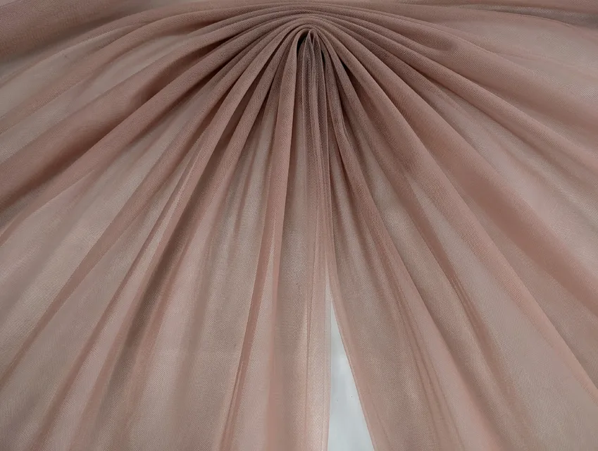 Евросетка (фатин мягкий), натуральный бежевый (отрез 1,3 м) - фото 1 - интернет-магазин tkani-atlas.com.ua