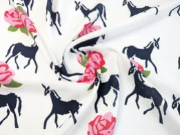 Штапель мікс орнаментів, молочний (відріз 1,7 м) - інтернет-магазин tkani-atlas.com.ua