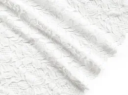 Гипюр стрейч Классика цветочное плетение, светлое молоко (отрез 1,8 м) - интернет-магазин tkani-atlas.com.ua