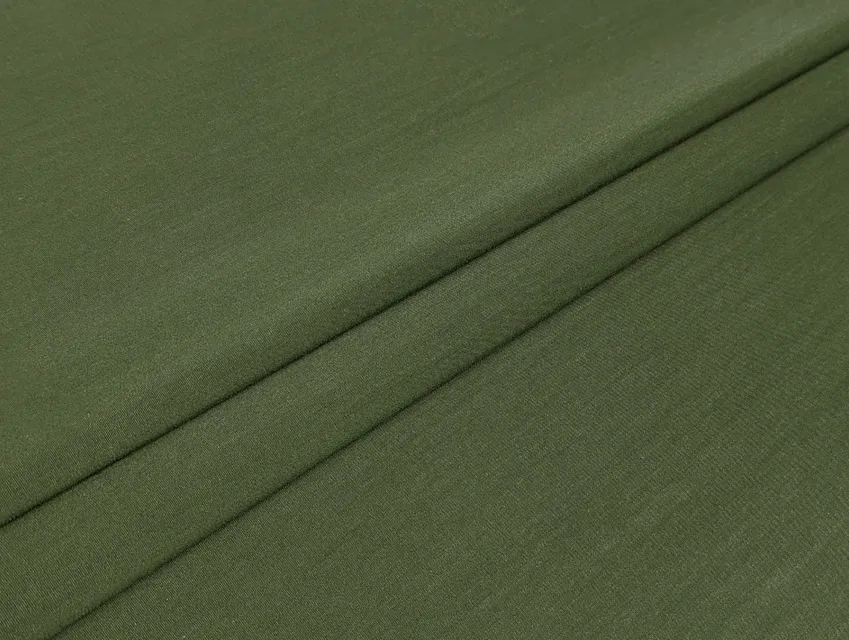 Поплин рубашечный с нейлоном, серый хаки (отрез 1,9 м) - фото 1 - интернет-магазин tkani-atlas.com.ua