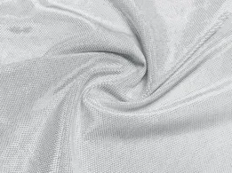 Трикотаж диско щільний біле срібло - інтернет-магазин tkani-atlas.com.ua