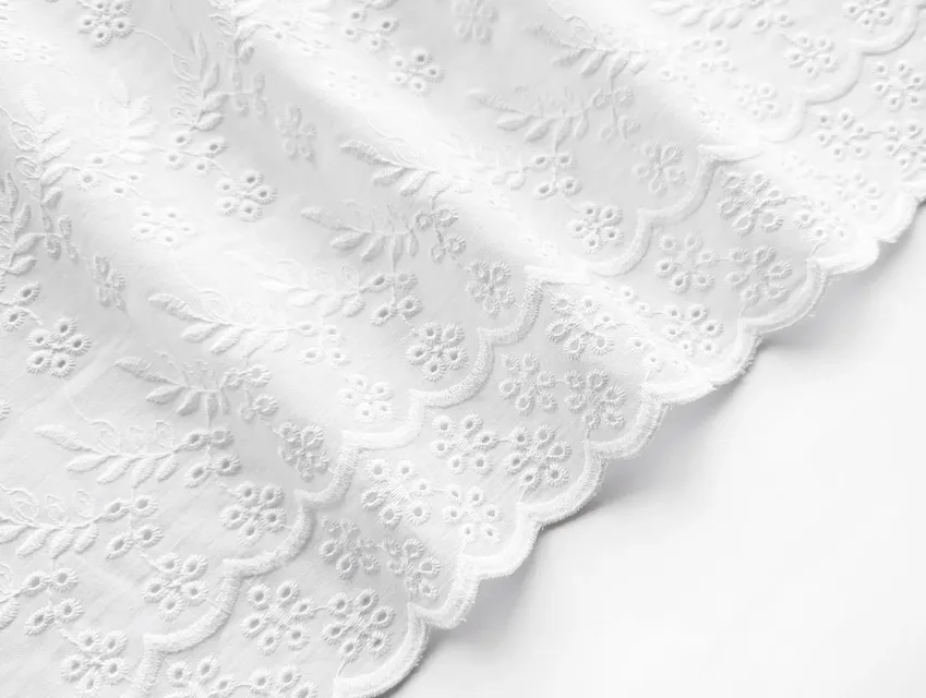 Прошва з двостороннім купоном казкове плетіння, білий - фото 1 - інтернет-магазин tkani-atlas.com.ua