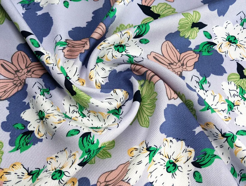 Штапель Бельмондо квіткова казка, ніжно-ліловий (відріз 2 м) - фото 1 - інтернет-магазин tkani-atlas.com.ua