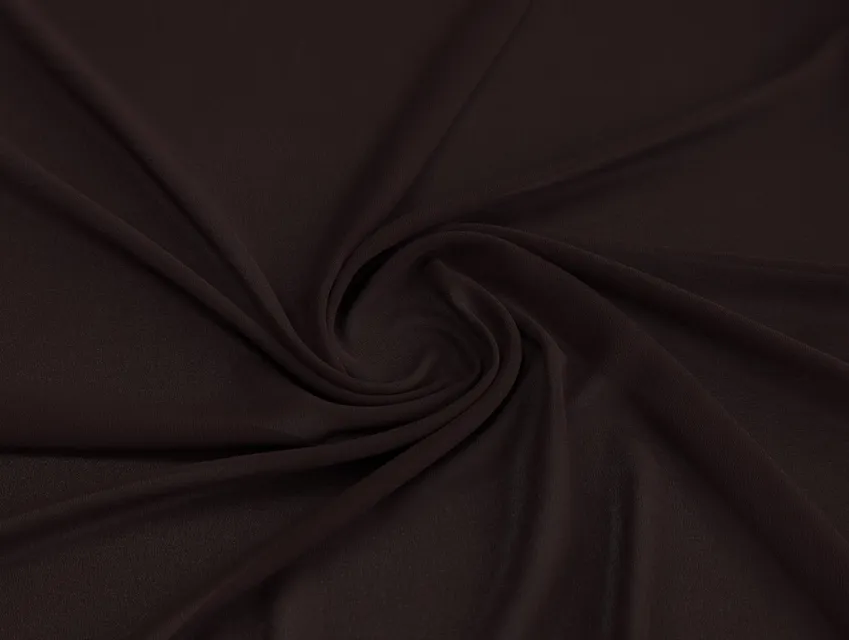 Креп шифон гіркий шоколад (відріз 2,1 м) - фото 1 - інтернет-магазин tkani-atlas.com.ua