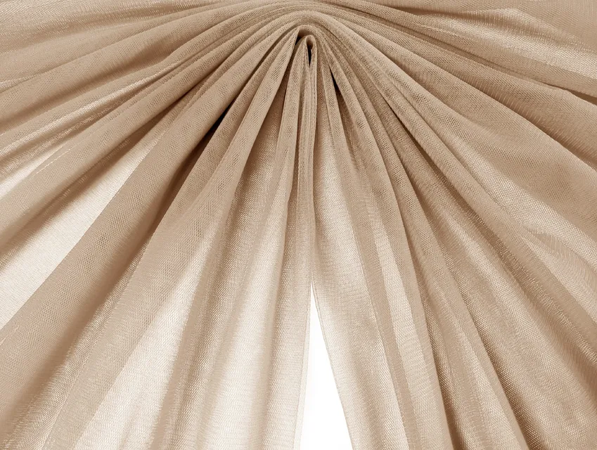 Євросітка (фатин м'який) темно-бежевий (відріз 0,7 м) - фото 1 - інтернет-магазин tkani-atlas.com.ua