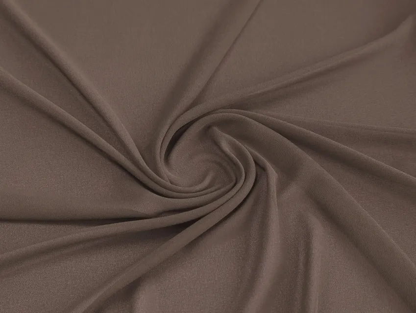 Креп шифон кава з молоком (відріз 0,9 м) - фото 1 - інтернет-магазин tkani-atlas.com.ua