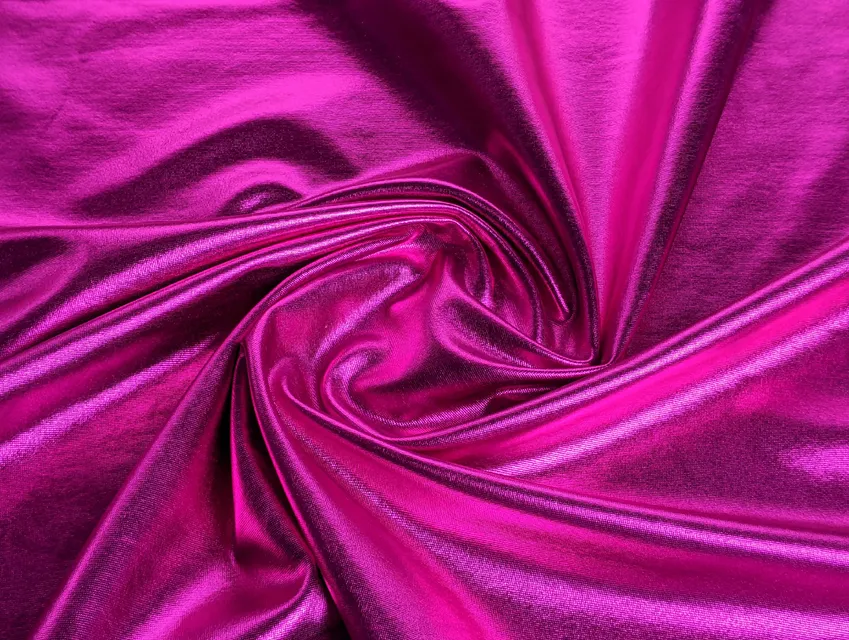 Трикотаж масло нарядне диско залите, фуксія (відріз 0,7 м) - фото 1 - інтернет-магазин tkani-atlas.com.ua