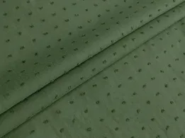 Батист точка хаки (отрез 1,3 м) - интернет-магазин tkani-atlas.com.ua