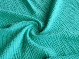 Муслін двошаровий бірюзовий (відріз 1,7 м) - інтернет-магазин tkani-atlas.com.ua