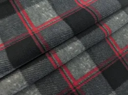 Флис принт клетка 110 мм, серый (отрез 0,5 м) - интернет-магазин tkani-atlas.com.ua
