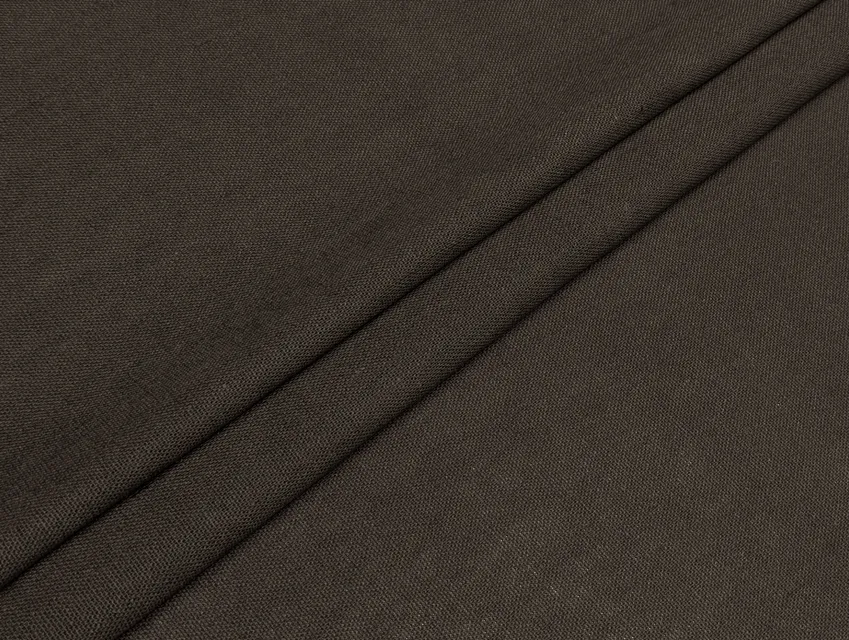 Лен вискоза 30/70 уценка (текстильный брак), коричнево-серый  (отрез 1 м) - фото 1 - интернет-магазин tkani-atlas.com.ua