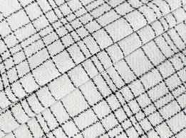 Шанель твид клетка 93 мм , молочный (отрез 1 м) - интернет-магазин tkani-atlas.com.ua