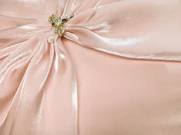 Органза шовковиста персиковий (відріз 2,5 м) - інтернет-магазин tkani-atlas.com.ua