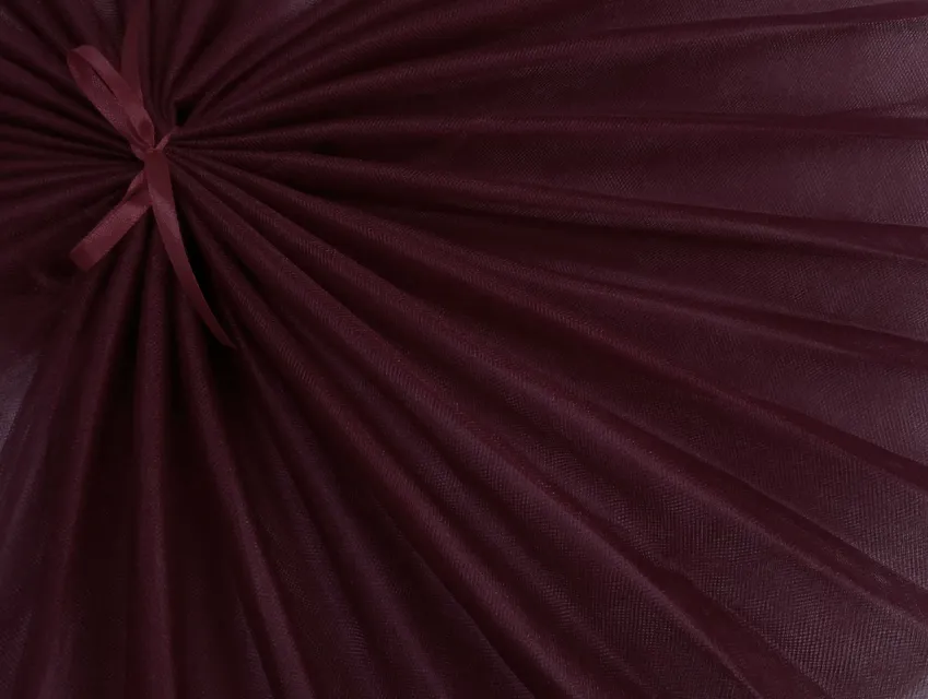 Фатин бордовый (отрез 1,2 м) - фото 1 - интернет-магазин tkani-atlas.com.ua