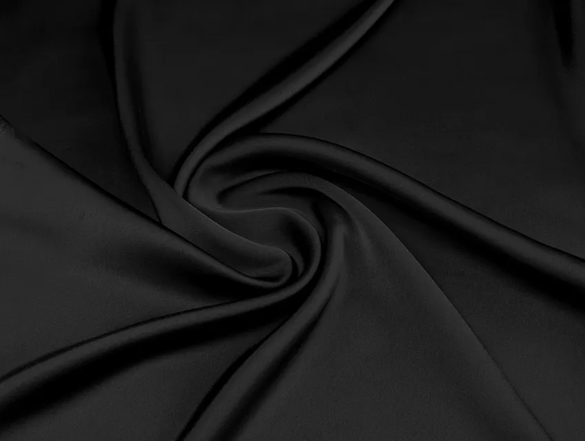 Армані Париж (Атлас двосторонній) чорний - фото 1 - інтернет-магазин tkani-atlas.com.ua