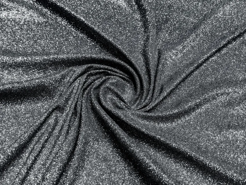 Трикотаж диско мерехтіння, темне срібло (відріз 2,6 м) - фото 1 - інтернет-магазин tkani-atlas.com.ua