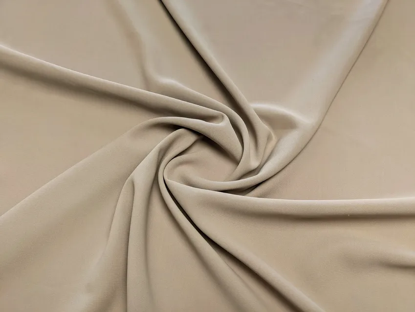 Костюмка шелковистая бежевый светлый (отрез 1,7 м) - фото 1 - интернет-магазин tkani-atlas.com.ua