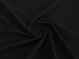 Муслін слаб двошаровий чорний (відріз 0,8 м) - інтернет-магазин tkani-atlas.com.ua