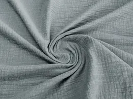 Муслин слаб двухслойный серый (отрез 2,8 м) - интернет-магазин tkani-atlas.com.ua
