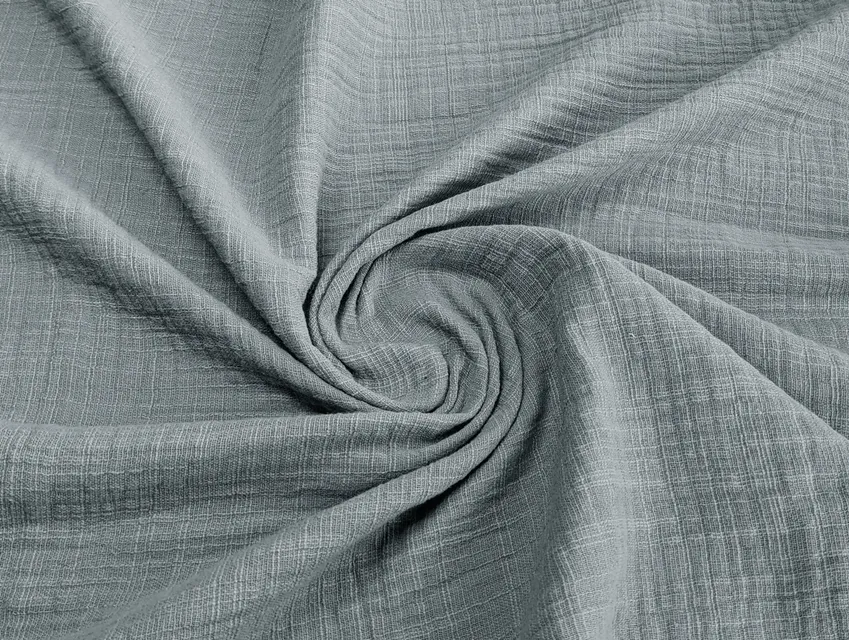 Муслін слаб двошаровий сірий (відріз 2,8 м) - фото 1 - інтернет-магазин tkani-atlas.com.ua