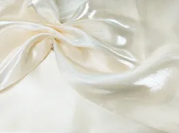 Органза матовая (воск) кремовый  (отрез 0,8 м) - интернет-магазин tkani-atlas.com.ua