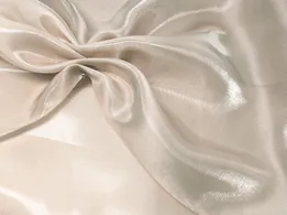 Органза матовая (воск) бежевый (отрез 1,7 м) - интернет-магазин tkani-atlas.com.ua