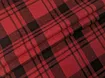 Коттон рубашечный клетка 95 мм, черный на красном (отрез 2 м) - интернет-магазин tkani-atlas.com.ua