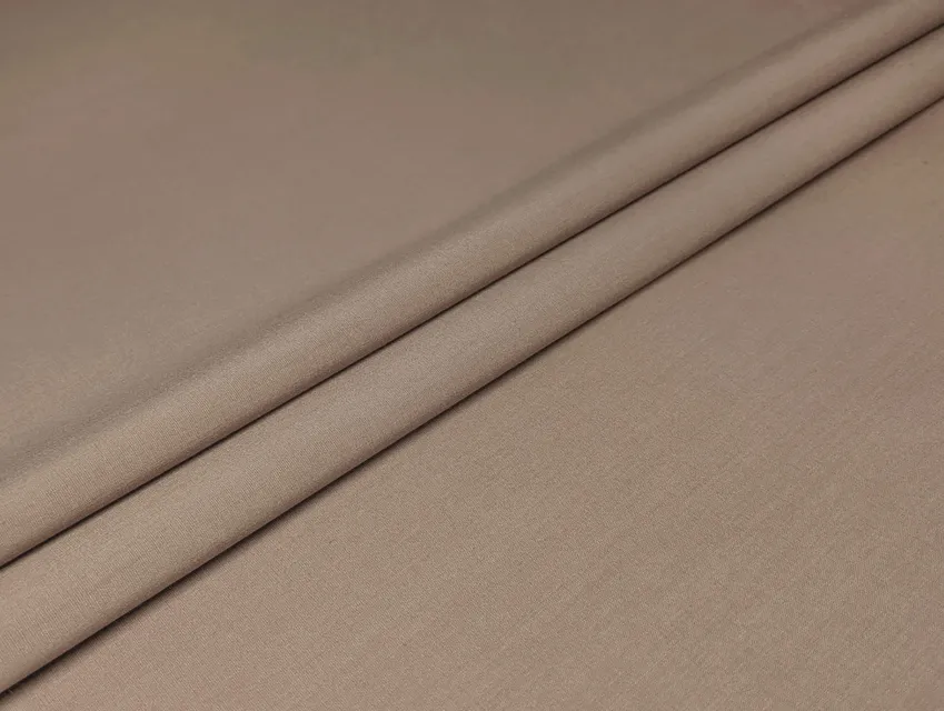 Поплін сорочковий з нейлоном темно-бежевий (відріз 0,9 м) - фото 1 - інтернет-магазин tkani-atlas.com.ua