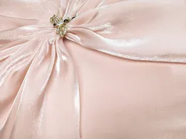 Органза шелковистая нежно-персиковый (отрез 3 м) - интернет-магазин tkani-atlas.com.ua