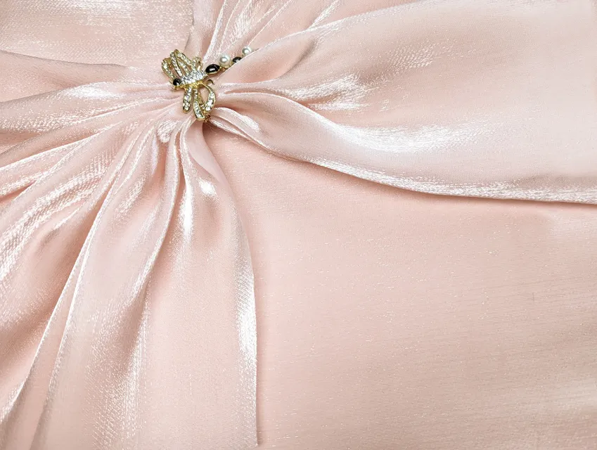 Органза шовковиста ніжно-персиковий (відріз 3 м) - фото 1 - інтернет-магазин tkani-atlas.com.ua