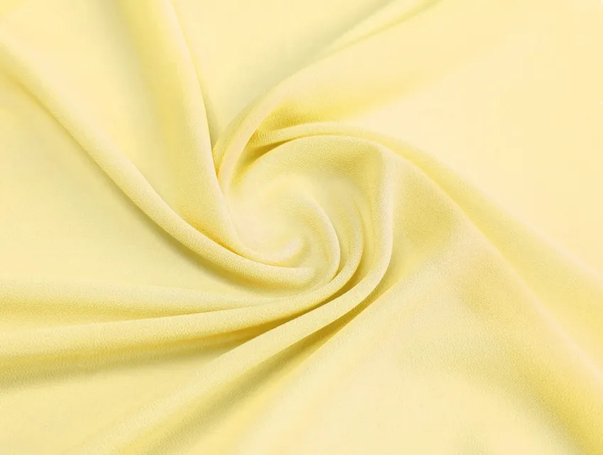 Креп шифон лимонно-желтый (отрез 1,5 м) - фото 1 - интернет-магазин tkani-atlas.com.ua