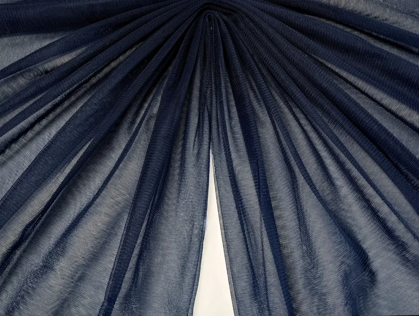 Євросітка (фатин м'який) темно-синій (відріз 2 м) - фото 1 - інтернет-магазин tkani-atlas.com.ua