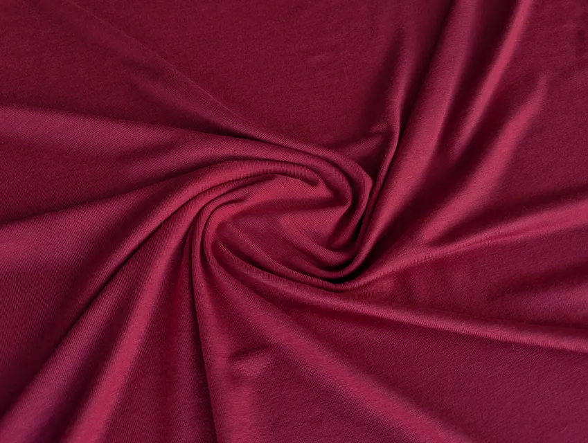 Вискозный трикотаж джерси красное вино (отрез 1,5 м) - фото 1 - интернет-магазин tkani-atlas.com.ua