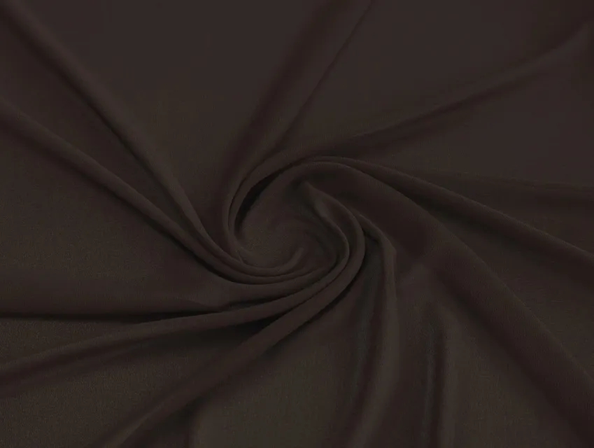 Креп шифон софт горький шоколад  - фото 1 - интернет-магазин tkani-atlas.com.ua