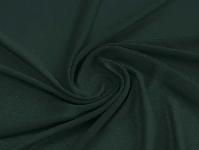 Креп шифон софт темно-зеленый - фото 1 - интернет-магазин tkani-atlas.com.ua