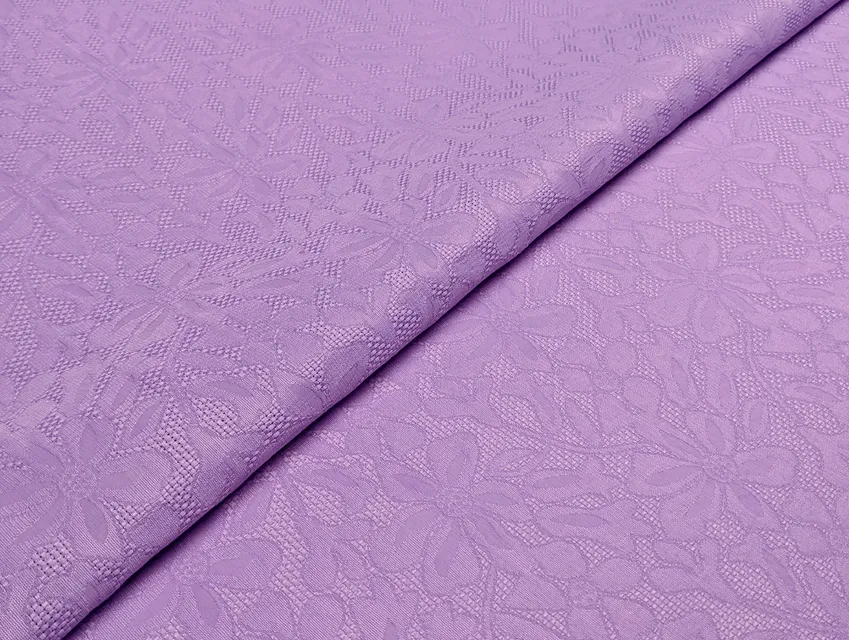 Жакард квітковий, бузковий (відріз 1,2 м) - фото 1 - інтернет-магазин tkani-atlas.com.ua