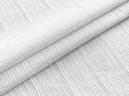 Котон прошва смужка, білий (відріз 2,4 м) - інтернет-магазин tkani-atlas.com.ua