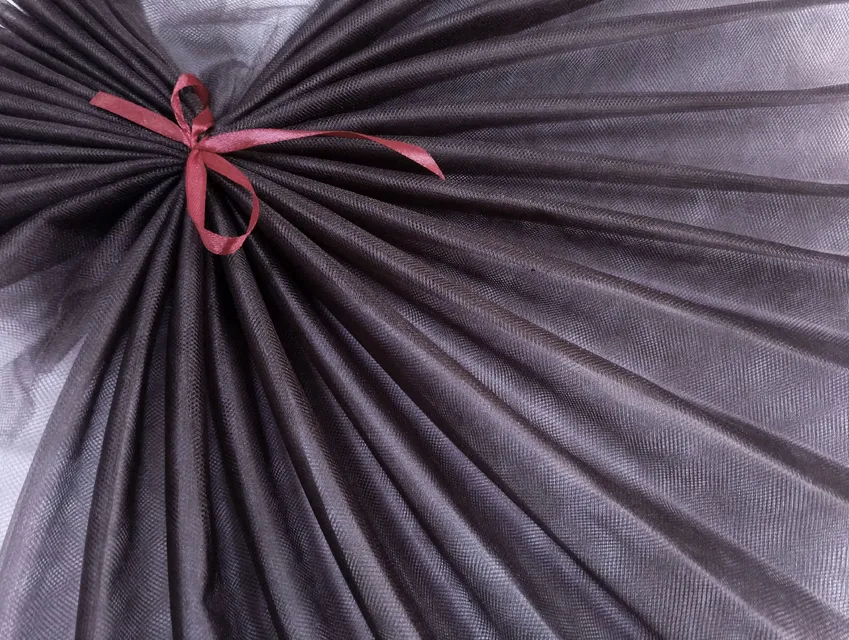 Фатин кристал , темное мокко (отрез 0,4 м) - фото 1 - интернет-магазин tkani-atlas.com.ua