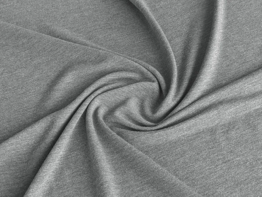 Вискозный трикотаж меланжевый, серый (отрез 2,5 м) - фото 1 - интернет-магазин tkani-atlas.com.ua