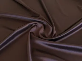 Атлас тонкий темный шоколад (отрез 0,6 м) - интернет-магазин tkani-atlas.com.ua