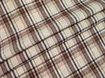 Коттон рубашечный клетка 65 мм, коричневый на кремовом - интернет-магазин tkani-atlas.com.ua